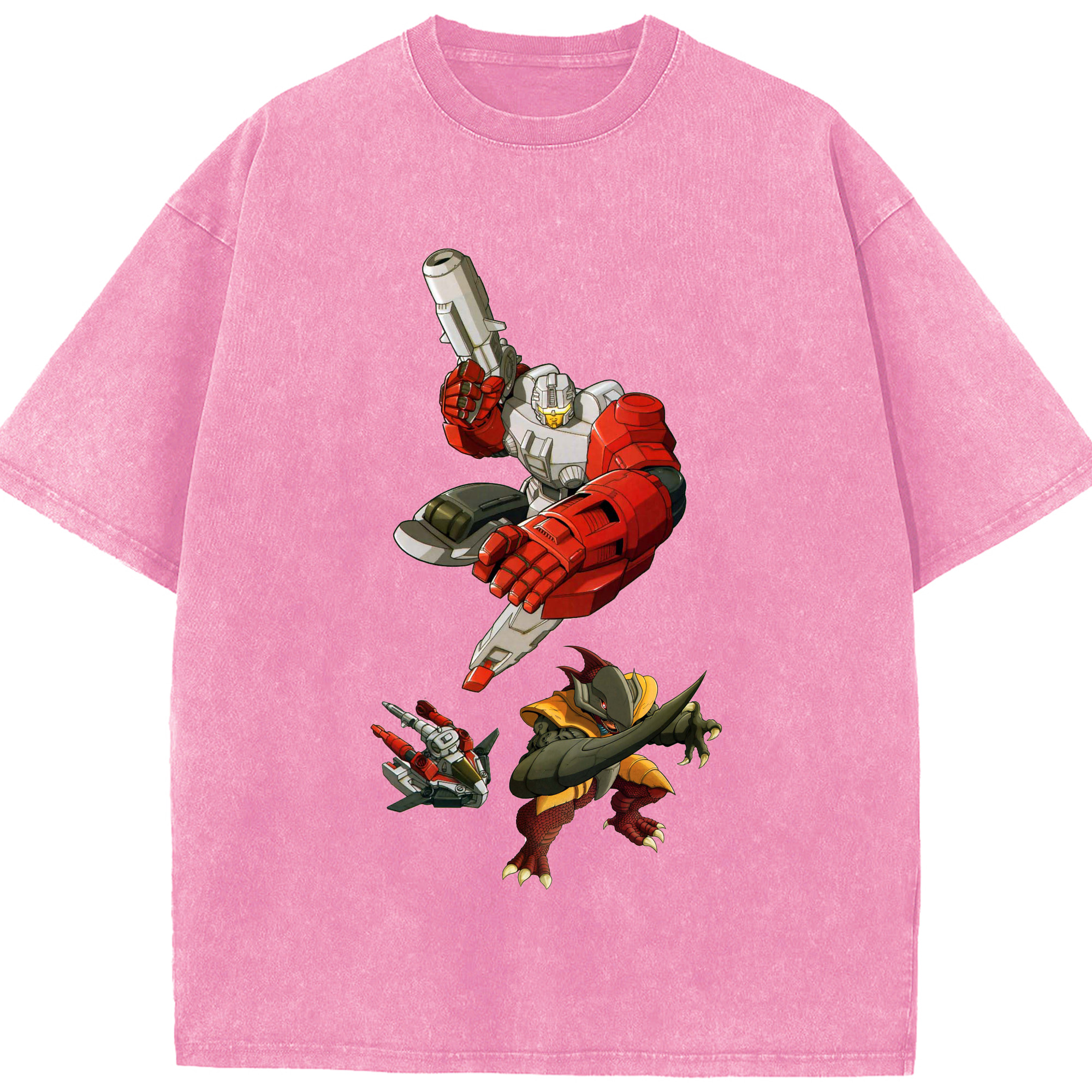 （画像用）  綿100% ヴィンテージ風 半袖Tシャツ（フロントプリント）